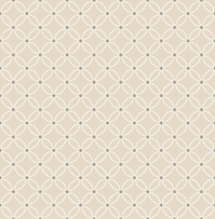 Kinetic Beige Geometric Floral Wallpaper by A-Street Prints Symetrie Covers about 56.4 square feet 20.5-in by 33-ft long roll Unpasted 5.2 - Fabric Carolina -