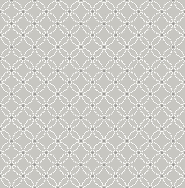 Kinetic Grey Geometric Floral Wallpaper by A-Street Prints Symetrie Covers about 56.4 square feet 20.5-in by 33-ft long roll Unpasted 5.2 - Fabric Carolina -
