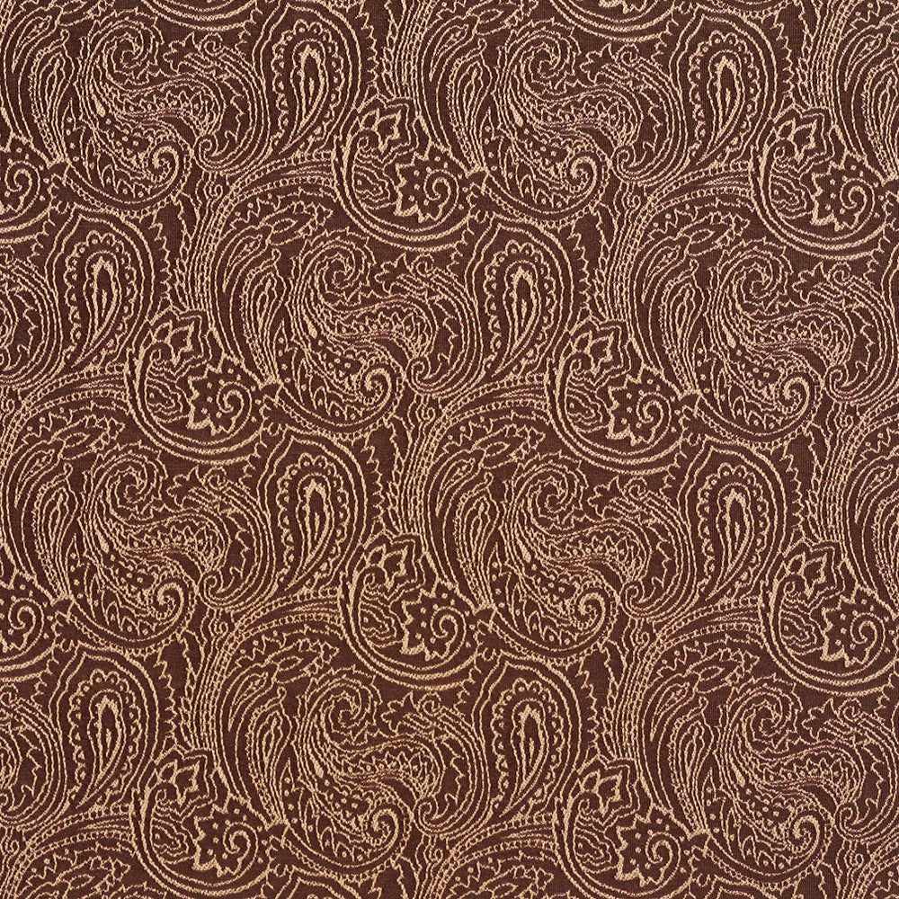 2630 Sable/Paisley by Charlotte Fabric Uptown Jacquards VI 100% Woven Polyester Asia Exceeds 70,000 Wyzenbeek Rubs (Heavy Duty) Horizontal: 6.75 " x Vertical: 7.5" 54 Inches - Fabric Carolina -