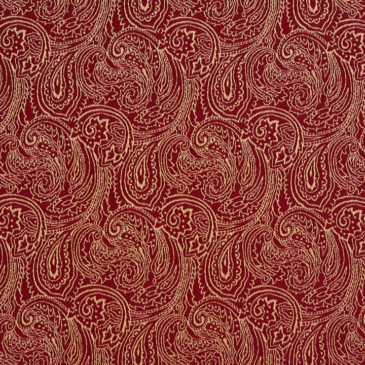 2634 Crimson/Paisley by Charlotte Fabric Uptown Jacquards VI 100% Woven Polyester Asia Exceeds 70,000 Wyzenbeek Rubs (Heavy Duty) Horizontal: 6.75 " x Vertical: 7.5" 54 Inches - Fabric Carolina -
