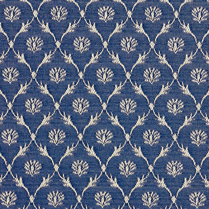 2636 Wedgewood/Trellis by Charlotte Fabric Uptown Jacquards VI 100% Woven Polyester Asia Exceeds 70,000 Wyzenbeek Rubs (Heavy Duty) Horizontal: 1.5" x Vertical: 1.5" 54 Inches - Fabric Carolina -