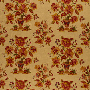 Shelburne Yellow And Rose 2639520 by Schumacher Fabric