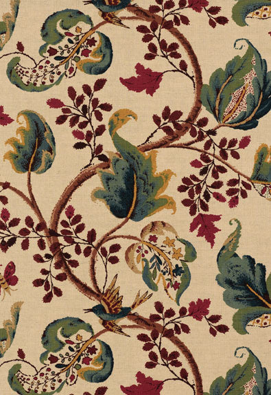 Fox Hollow Document Natural 2639642 by Schumacher Fabric Classic-Prints 59% Linen, 41% Cotton - Horizontal: 26.625 and Vertical: 27 56 - Fabric Carolina -