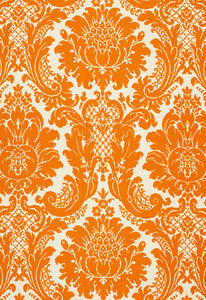 Harmon Manor Ii Tangerine 2643541 by Schumacher Fabric