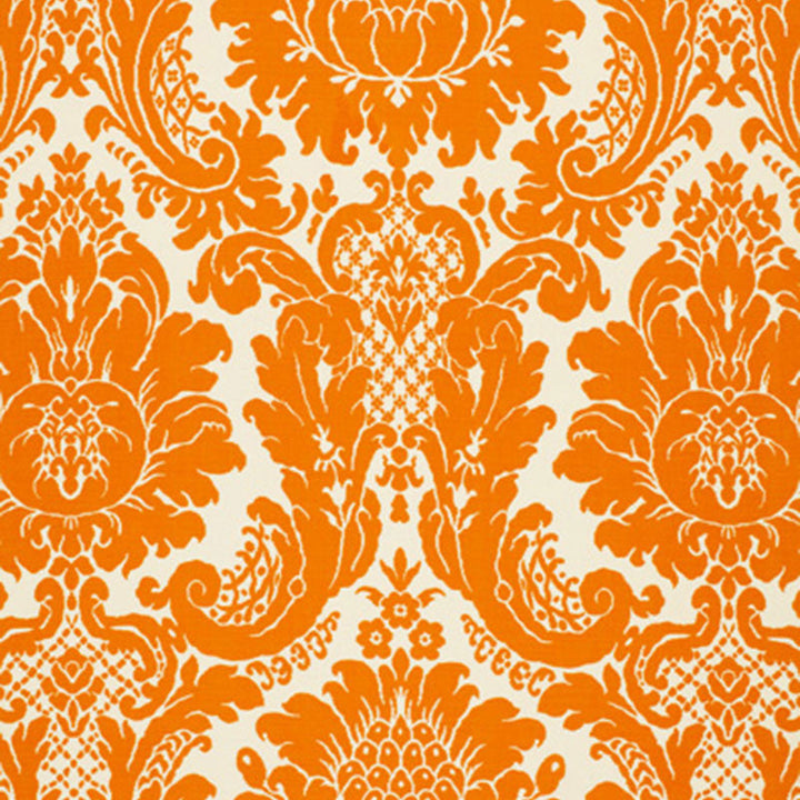 Harmon Manor Ii Tangerine 2643541 by Schumacher Designer Fabric DEC WALK MISC LINEN 55% COTTON 45% BELGIUM </p><p>Repeat: Horizontal: 27" (69CM) and Vertical: 32 1/4" (82CM) 53.5 - Swanky Fabrics -