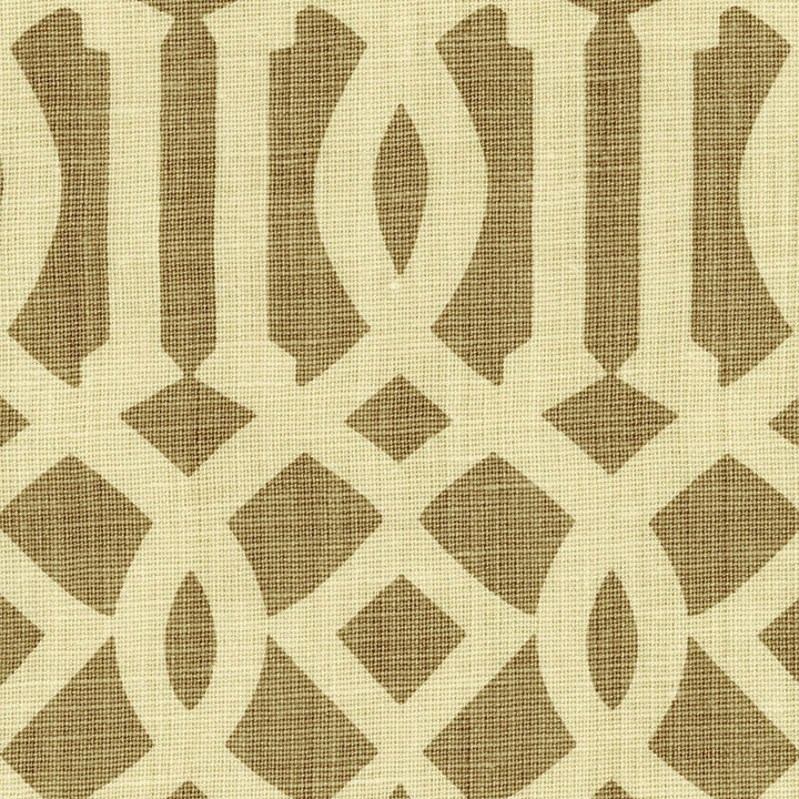 Imperial Trellis Natural/Coffee 2643761 by Schumacher Fabric Schumacher Fabric Imperial Trellis Natural/Coffee 2643761Fabric LINEN 100% UNITED STATES OF AMERICA </p><p>Repeat: H: HORZ. 6 3/4" (17CM) , V: VERT. 12 1/2" (32CM) 54 - Fabric Carolina -