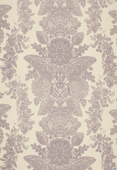Lace Orchid 2643832 by Schumacher Fabric Exuberant-Prints 58% Linen, 42% Cotton - Horizontal: 23 and Vertical: 27 56 - Fabric Carolina -