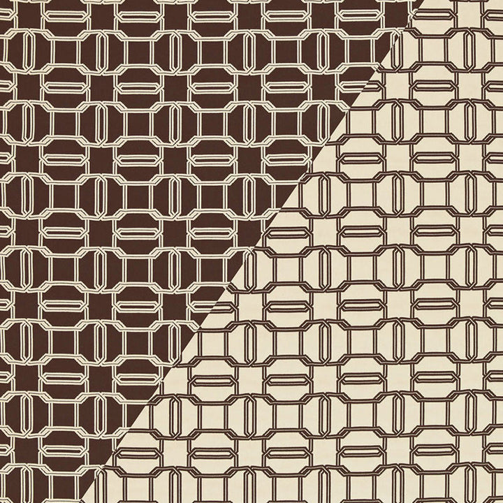 Emerald Cut Mink & Ivory 2643901 by Schumacher Designer Fabric TESSERA I SMALL PATTERNS See Sample UNITED STATES OF AMERICA TO BE DETERMINED </p><p>Repeat: Horizontal: 4 1/2" (11CM) and Vertical: 4 1/2" (11CM) 54" WIDE (137CM) - Swanky Fabrics -