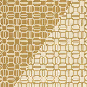 Emerald Cut Biscuit & Ivory 2643904 by Schumacher Fabric