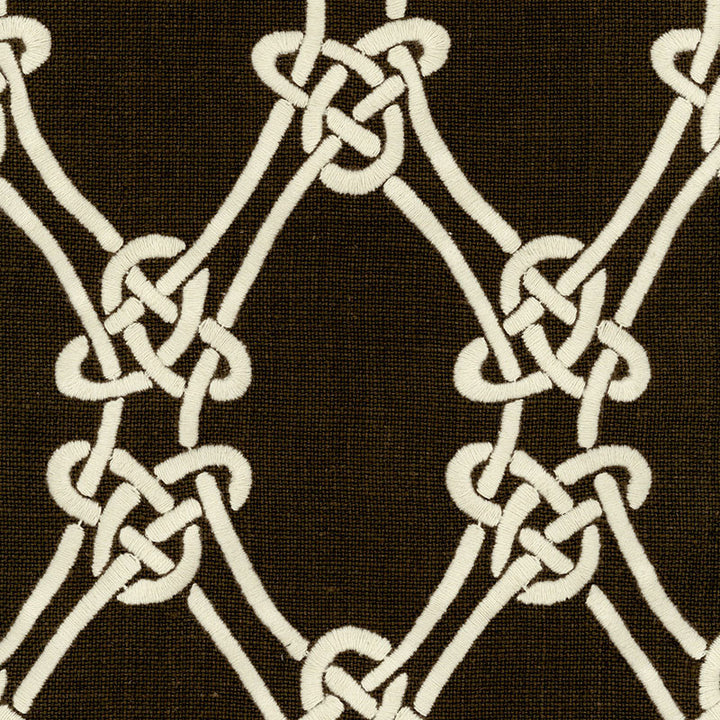 Gordian Weave Natural On Walnut 2643922 by Schumacher Fabric HOUSE OF KWID - SPRING 05 See Sample BELGIUM NOT APPLICABLE </p><p>Repeat: Horizontal: 6 1/8" (16CM) and Vertical: 12" (30CM) 51" WIDE (130CM) - Fabric Carolina -