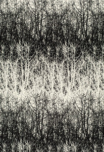 Birches Black 2644021 by Schumacher Fabric