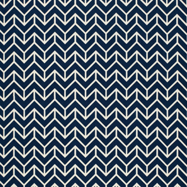 Chevron Print Navy 2644031 by Schumacher Designer Fabric STEP LIVELY See Sample UNITED STATES OF AMERICA NOT APPLICABLE </p><p>Repeat: Horizontal: 3 1/4" (8CM) and Vertical: 2 3/4" (7CM) 54" WIDE (137CM) - Swanky Fabrics -