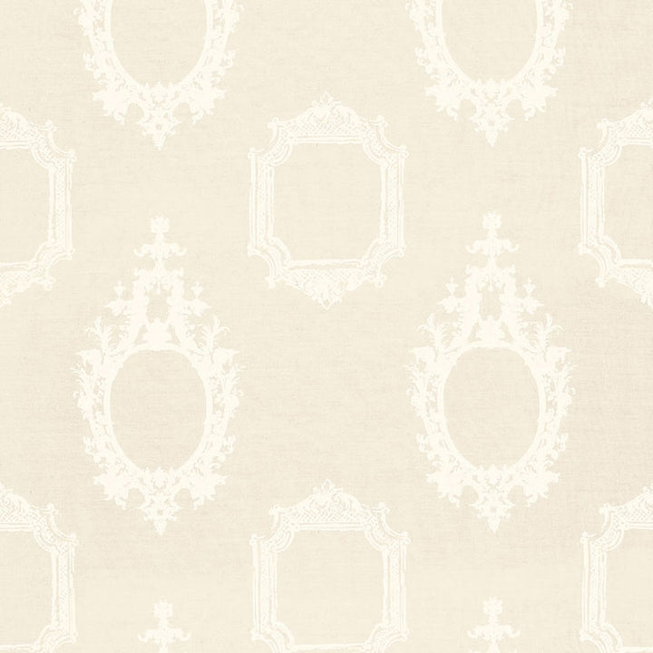 Go Baroque Cream On Natural 2644251 by Schumacher Fabric DW-SPRING 2006 PRINTS See Sample UNITED STATES OF AMERICA NOT APPLICABLE </p><p>Repeat: Horizontal: 27" (69CM) and Vertical: 32" (81CM) 54" WIDE (137CM) - Fabric Carolina -