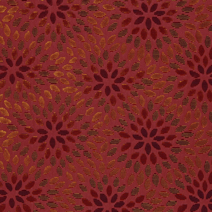 Kiku Silk Velvet Cerise & Cinnabar 2644282 by Schumacher Fabric MODERN GLAMOUR SILK 49% COTTON 51% INDIA </p><p>Repeat: Horizontal: 12 3/4" (32CM) and Vertical: 12 1/4" (31CM) 54 - Fabric Carolina -
