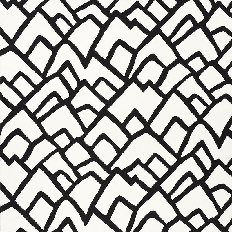 Zimba Ebony 2644336 by Schumacher Fabric MODERN PRINTS See Sample UNITED STATES OF AMERICA - </p><p>Repeat: Horizontal: 27" (69CM) and Vertical: 32" (81CM) 54" (137CM) - Fabric Carolina -