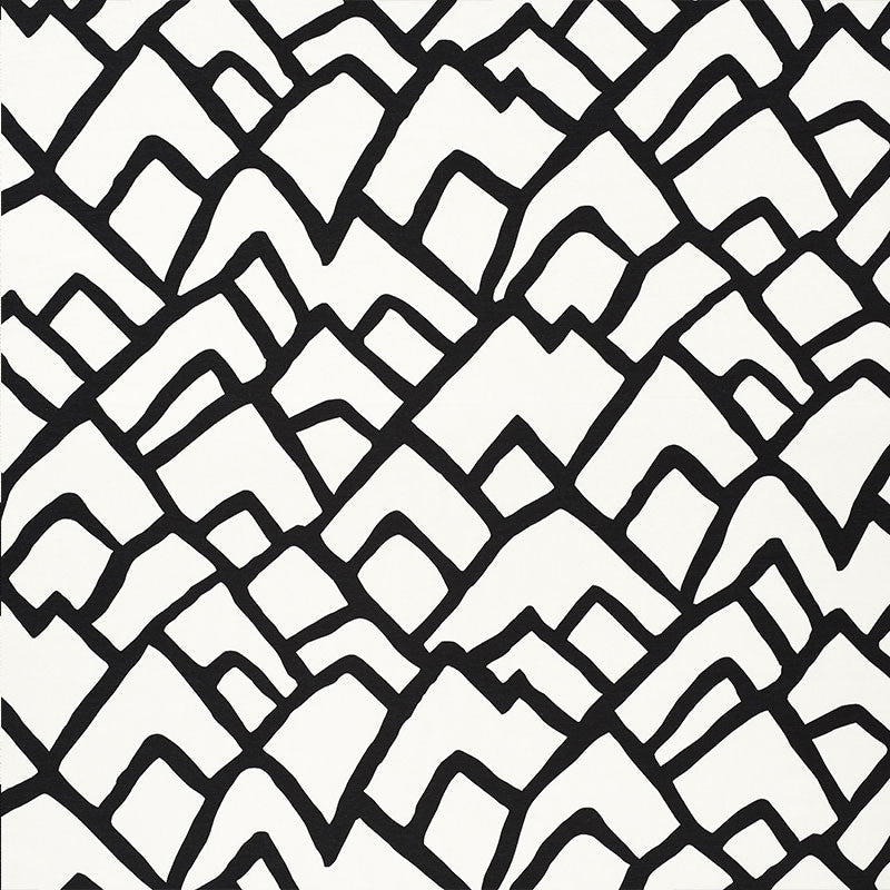 Zimba Ebony 2644336 by Schumacher Designer Fabric MODERN PRINTS See Sample UNITED STATES OF AMERICA - </p><p>Repeat: Horizontal: 27" (69CM) and Vertical: 32" (81CM) 54" (137CM) - Swanky Fabrics -
