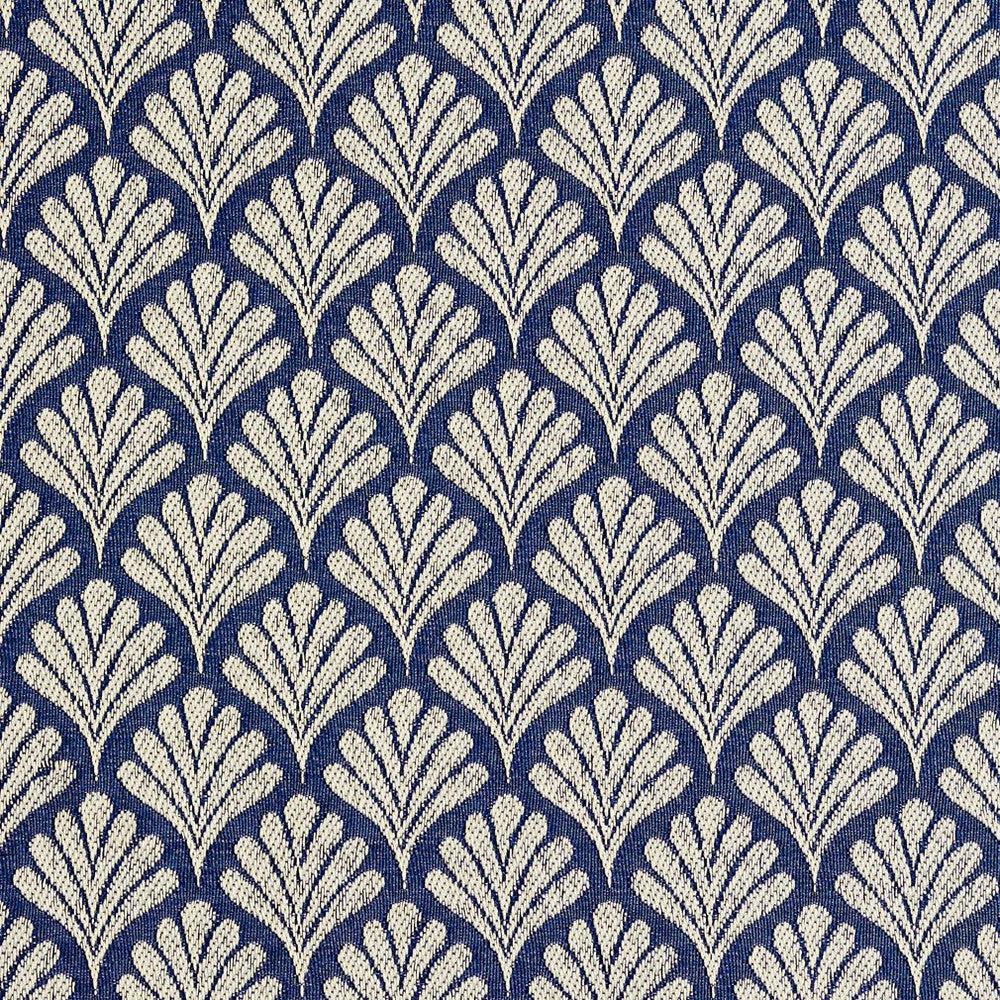 2654 Wedgewood/Fan by Charlotte Fabric Uptown Jacquards VI 100% Woven Polyester Asia Exceeds 70,000 Wyzenbeek Rubs (Heavy Duty) Horizontal: 1.75" x Vertical: 1.5" 54 Inches - Fabric Carolina -
