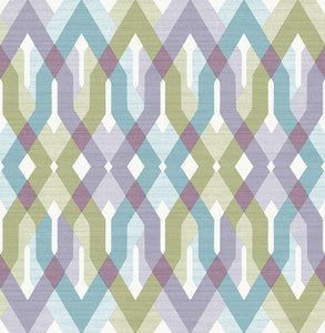 Harbour Lavender Lattice Wallpaper by A-Street Prints