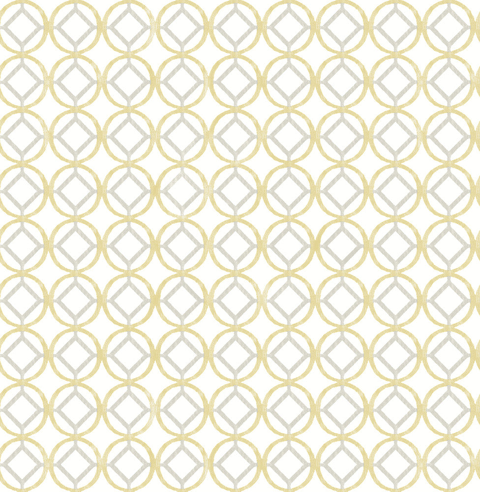 Star Bay Gold Geometric Wallpaper by A-Street Prints Catalina Covers about 56.4 square feet 20.5-in by 33-ft long roll Unpasted 21 - Fabric Carolina -