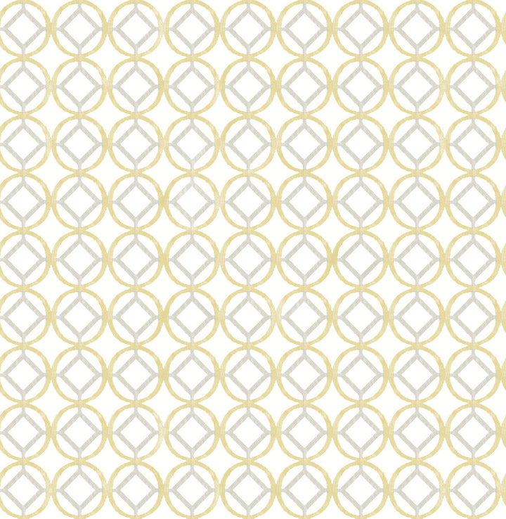 Star Bay Gold Geometric Wallpaper by A-Street Prints Catalina Covers about 56.4 square feet 20.5-in by 33-ft long roll Unpasted 21 - Fabric Carolina -