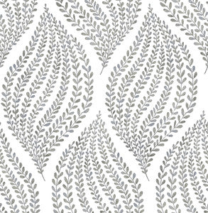 Arboretum Fog Leaves Wallpaper by A-Street Prints