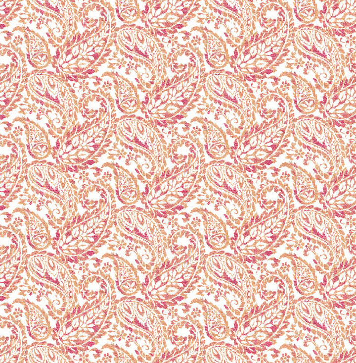 Adrian Pink Paisley Wallpaper by A-Street Prints Ami Covers about 56.4 square feet 20.5-in by 33-ft long roll Unpasted 5.2 - Fabric Carolina -