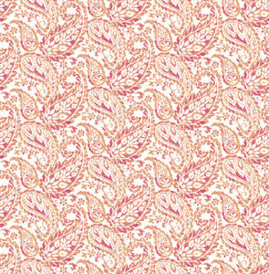 Adrian Pink Paisley Wallpaper by A-Street Prints