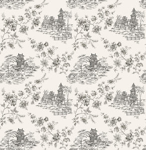 Laure Ink Toile Wallpaper by A-Street Prints