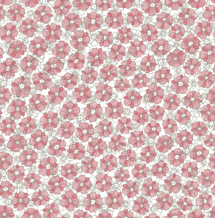 Allison Pink Floral Wallpaper by A-Street Prints Ami Covers about 56.4 square feet 20.5-in by 33-ft long roll Unpasted 20.9 - Fabric Carolina -