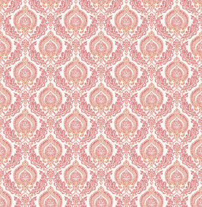 Lulu Rose Damask Wallpaper by A-Street Prints