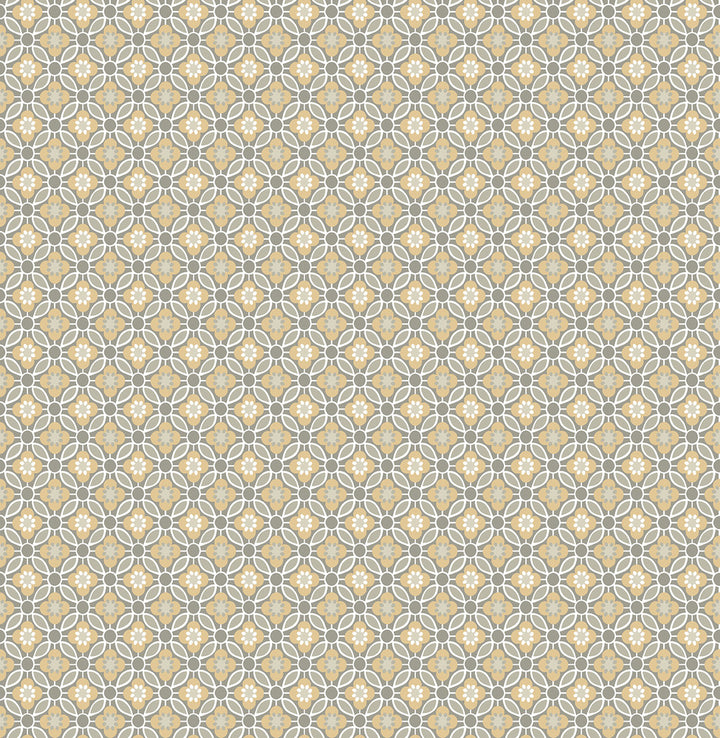 Audra Mustard Floral Wallpaper by A-Street Prints Ami Covers about 56.4 square feet 20.5-in by 33-ft long roll Unpasted 1.6 - Fabric Carolina -