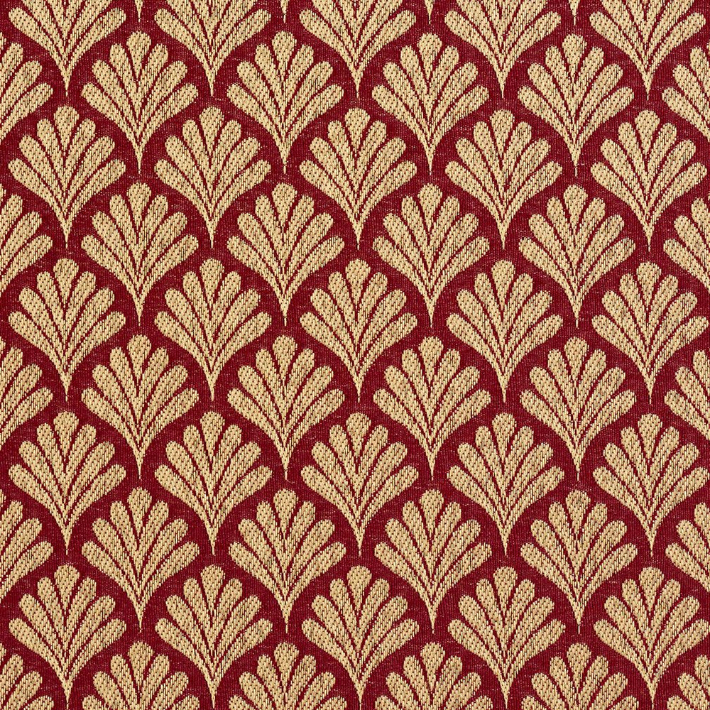 2661 Crimson/Fan by Charlotte Fabric Uptown Jacquards VI 100% Woven Polyester Asia Exceeds 82,000 Wyzenbeek Rubs (Heavy Duty) </p><p>Repeat: Horizontal: 1.75" x Vertical: 1.5" 54 Inches - Fabric Carolina -