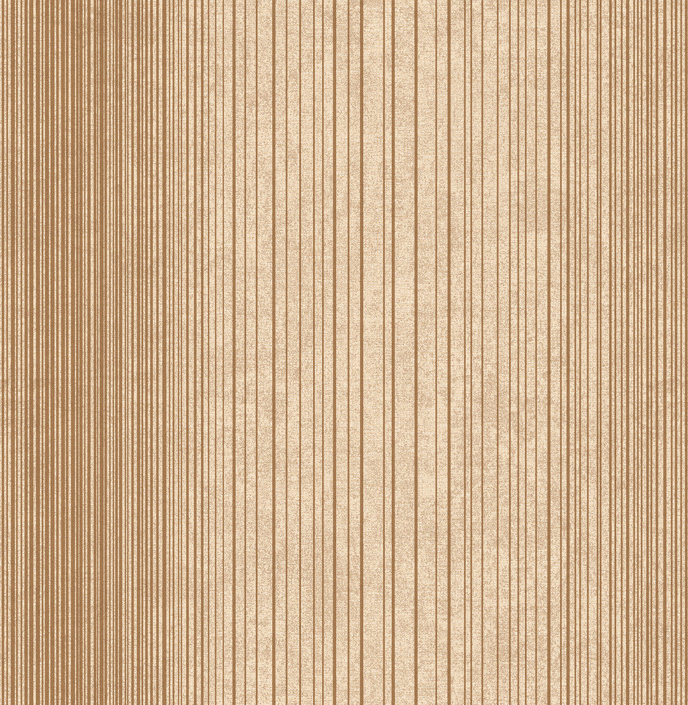 Insight Brown Stripe Wallpaper by Brewster Precision Covers about 56.4 square feet 20.5-in by 33-ft long roll Unpasted 0 - Fabric Carolina -