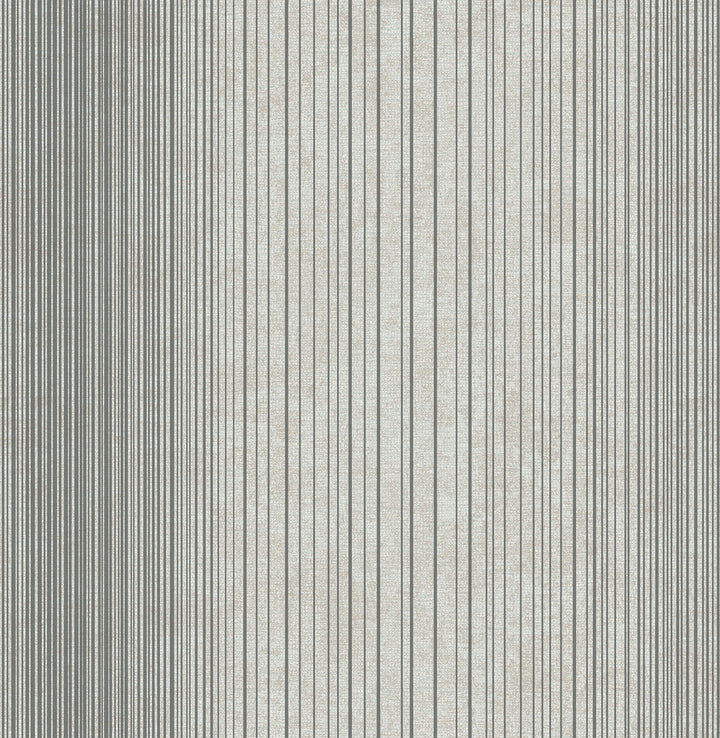 Insight Charcoal Stripe Wallpaper by Brewster Precision Covers about 56.4 square feet 20.5-in by 33-ft long roll Unpasted 0 - Fabric Carolina -