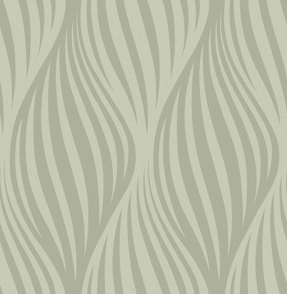 Distinction Taupe Ogee Wallpaper by Brewster Precision Covers about 56.4 square feet 20.5-in by 33-ft long roll Unpasted 10.5 - Fabric Carolina -