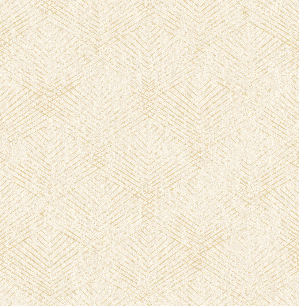 Fans Cream Texture Wallpaper by Brewster Precision Covers about 56.4 square feet 20.5-in by 33-ft long roll Unpasted 21 - Fabric Carolina -