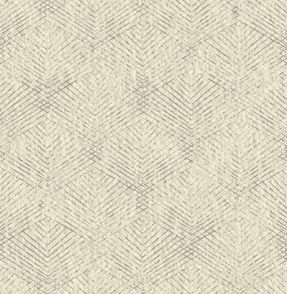 Fans Taupe Texture Wallpaper by Brewster Precision Covers about 56.4 square feet 20.5-in by 33-ft long roll Unpasted 21 - Fabric Carolina -