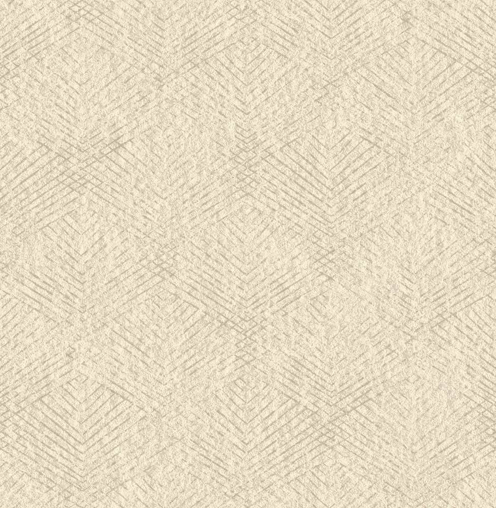 Fans Beige Texture Wallpaper by Brewster Precision Covers about 56.4 square feet 20.5-in by 33-ft long roll Unpasted 21 - Fabric Carolina -
