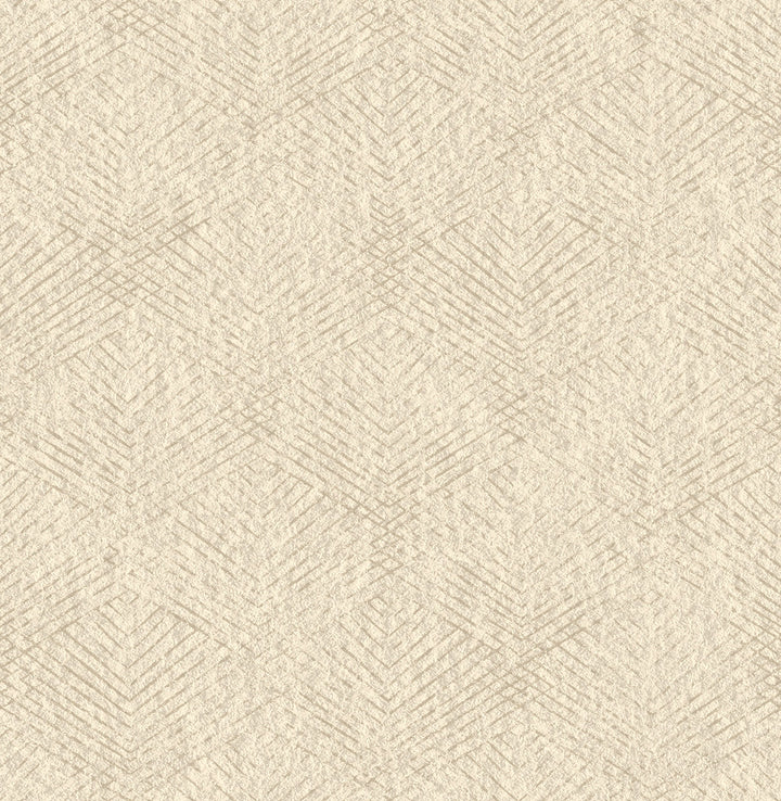 Fans Beige Texture Wallpaper by Brewster Precision Covers about 56.4 square feet 20.5-in by 33-ft long roll Unpasted 21 - Fabric Carolina -
