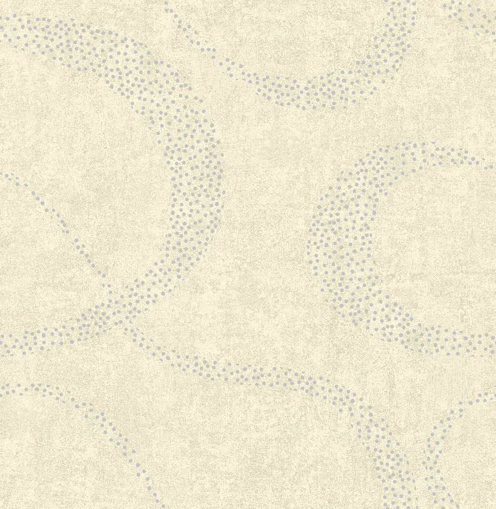 Swirl Beige Scroll Geometric Wallpaper by Brewster Precision Covers about 56.4 square feet 20.5-in by 33-ft long roll Unpasted 21 - Fabric Carolina -