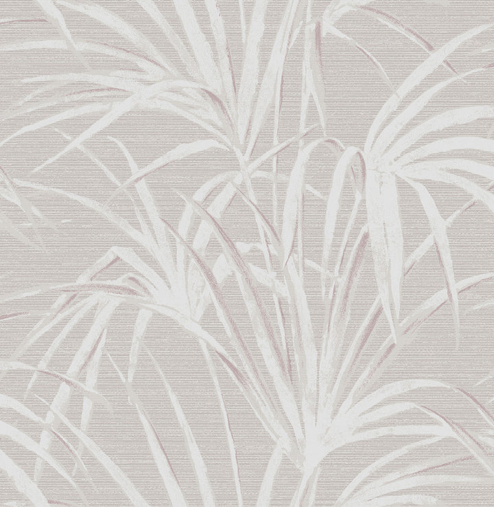 Song Grey Fountain Palm Wallpaper by Beacon House Empress Covers about 56.4 square feet 20.5-in by 33-ft long roll Unpasted 20.8 - Fabric Carolina -