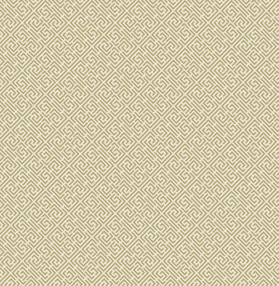 Pavilion Cream Trellis Wallpaper by Beacon House Empress Covers about 56.4 square feet 20.5-in by 33-ft long roll Unpasted 3.5 - Fabric Carolina -