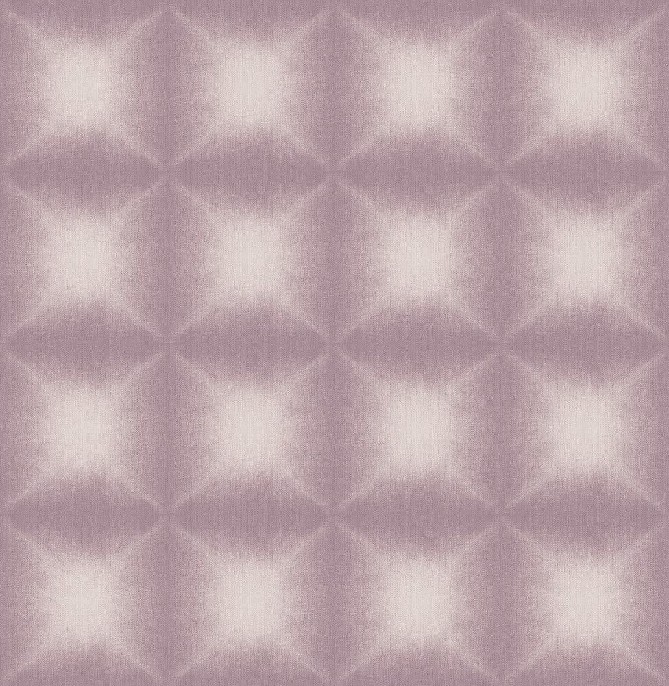 Echo Purple Geometric Wallpaper by Kenneth James Azmaara Covers about 56.4 square feet 20.5-in by 33-ft long roll Unpasted 5.2 - Fabric Carolina -