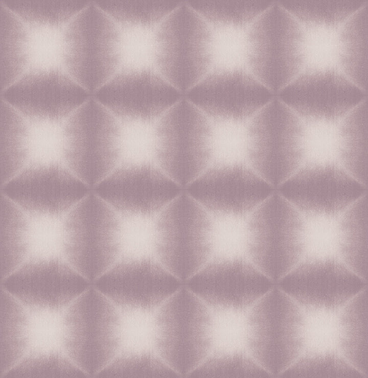 Echo Purple Geometric Wallpaper by Kenneth James Azmaara Covers about 56.4 square feet 20.5-in by 33-ft long roll Unpasted 5.2 - Fabric Carolina -