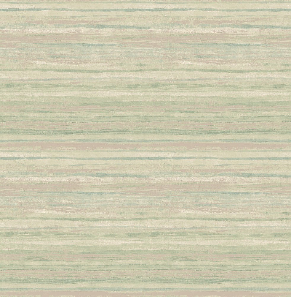 Arakan Sage Stripe Wallpaper by Kenneth James Azmaara Covers about 56.4 square feet 20.5-in by 33-ft long roll Unpasted 20.5 - Fabric Carolina -