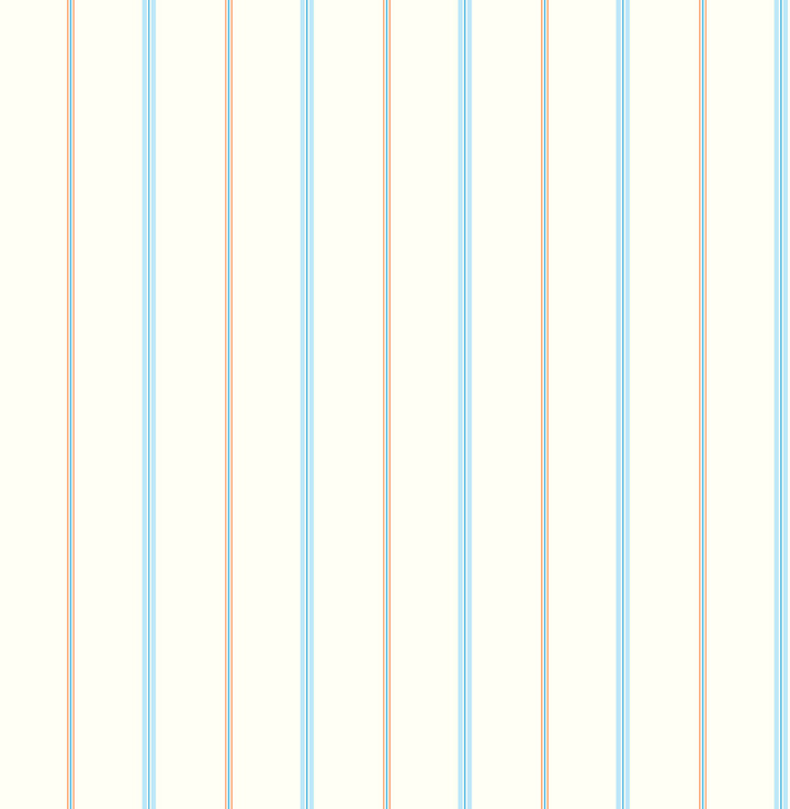Orange Little Tailor Pinstripe Wallpaper by Brewster You Are My Sunshine Covers about 56.4 square feet 20.5-in by 33-ft long roll Unpasted 0 - Fabric Carolina -