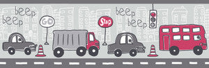 Grey Beep Beep Zoom Wallpaper by Brewster