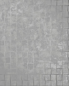 Cubist Silver Geometric Wallpaper by Decorline
