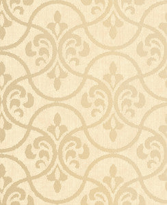 Interlude Gold Ogee Wallpaper by Decorline