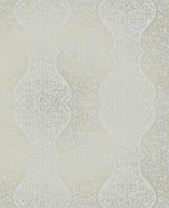 Cadence Blue Scroll Wallpaper by Decorline